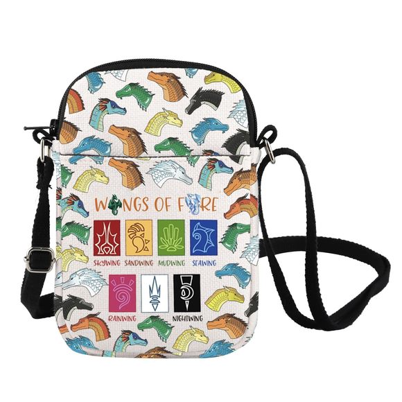 Wings Novel Dragon Crossbody Bag Dragon Tribes Dragon Lovers Darkstalker ^_ - Picture 1 of 7